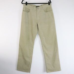 MICHAEL KORS Scratched Corduroy Straight Leg Pants   - Size 33